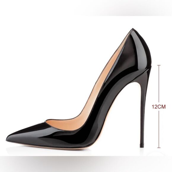 Elegant Black Stiletto Heels - Picture 3 of 5